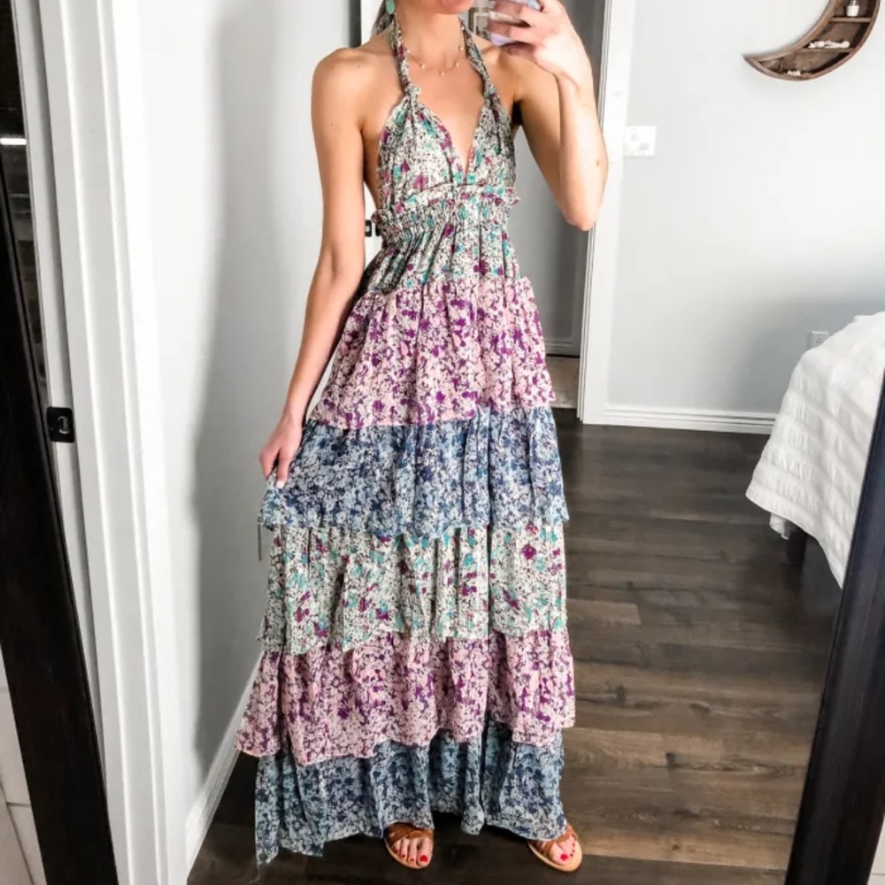 Vici Multicolor Floral Maxi Dress - Picture 2 of 3